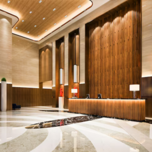 Reception wall